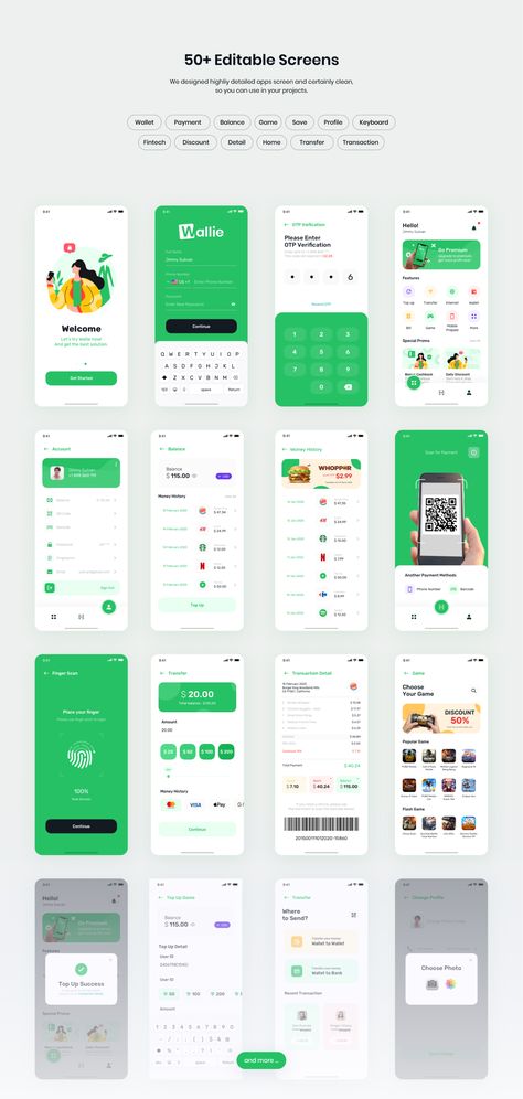 Wallie - Digital Wallet App UI KIT Wallie - Digital Wallet App UI KIT #Paid, #Wallet, #sponsored, #Digital, #Wallie, #KIT Android App Design, Desain Ux, Ui Ux 디자인, App Design Layout, Ux App Design, Ui Ux App, Desain Ui, Budget App, Mobile App Design Inspiration