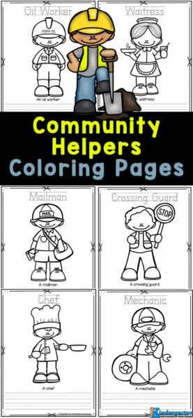 Community Helpers Pre K Crafts, Community Helpers Art Projects Preschool, Community Helper Directed Drawing, Community Helpers Preschool Coloring Sheets, Community Jobs Preschool, Community Helpers Do A Dot, Community Helper Books Preschool, Community Helper Coloring Pages Free, Community Lesson Plans