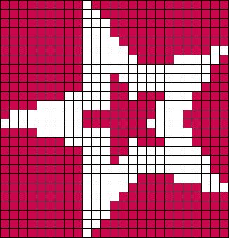 Star Alpha Pattern Crochet, Star Pixel Grid Crochet, Crochet Star Tapestry, Star Grid Pattern Crochet, Cute Alpha Patterns Easy, Crochet Star Grid, Pixel Square Crochet Pattern, Alpha Knitting Patterns, Grid Crochet Patterns 30x30