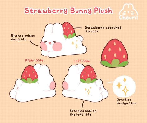 Strawberry Bunny, Mood Art, Strawberry Art, Whimsical Art Journal, Strawberry Dessert, Strawberry Garden, Bunny Drawing, Garden Illustration, Cute Strawberry