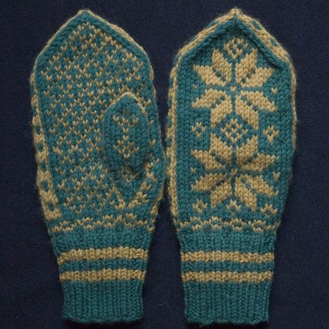 Norwegian Mittens - Knitting Traditions Norwegian Mittens, Learn Norwegian, Mittens Knitting, Norwegian Knitting, Double Pointed Needles, Color Flower, Mittens Pattern, Dk Weight Yarn, Knit Mittens