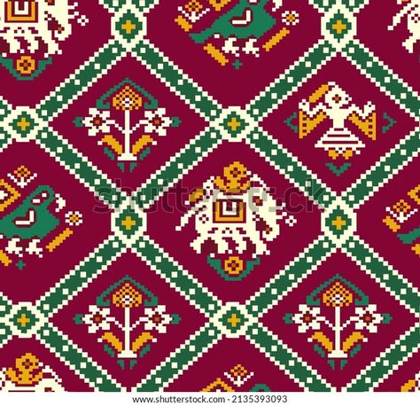 Patola Pattern, Pattern Sketch, Textile Prints Design, Print Design Pattern, Sketch Design, Lace Design, Textile Prints, Architecture Drawing, Image Illustration