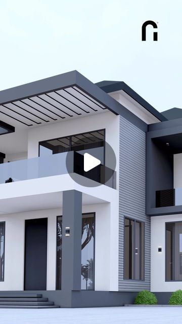 Paint Idea For Outside House, Beautiful Elevation House, 4 Bedroom Bungalow House Designs, Modern 5 Bedroom House Design, Luxury Exterior Design Dream Homes, Latest House Design Architecture, Small Modern Home Design Plans, 5 Bedroom House Plans Modern, Home Elevations Modern