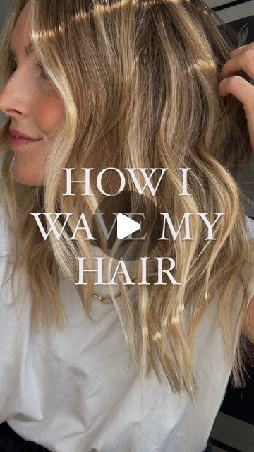 HOW I STYLE MY HAIR IN LOOSE WAVES Quite highly requested this! The technique itself is nothing new but my top tip would be to not clamp the straig... Medium Hair Waves Loose Curls, Loose Curl With Straightener, Medium Hair Styles How To, Hair Straightener Curls Beach Waves, How To Get A Wave In Your Hair, How To Get Subtle Waves In Hair, Barely Bent Hair, Medium Length Beach Waves Tutorial, How To Do Beach Waves With A Hair Straightener