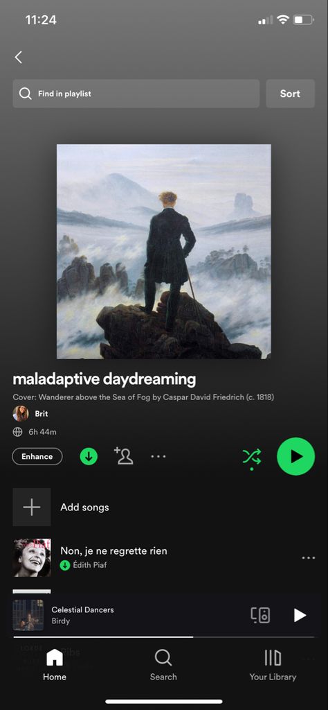 spotify playlist for my maladaptive daydreams Secret Gardens, Songs, Music, Daydreaming Playlist, Maladaptive Daydreaming, Edith Piaf, Caspar David Friedrich, Spotify Playlist