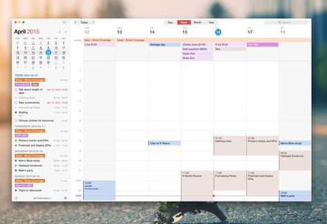 The prettiest and cleanest calendar app for mac! and iphone.  apple calendar alternative Fantastical full window Organisation, Mac Calendar Organization, Apple Calander Organization, Apple Calendar Aesthetic, Apple Calendar Organization, Google Calender, Best Calendar App, Iphone Calendar, Organize Apps On Iphone