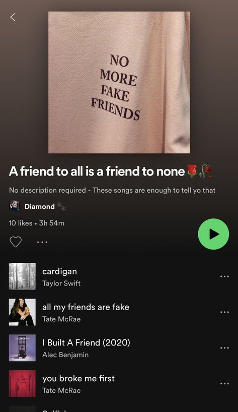 Fake Friends, What To Call Your Spotify Playlist, Songs About Fake Friends Playlist, Songs About Fake Friends, Friends Playlist, About Fake Friends, You Broke Me, Make Friends, Song Playlist