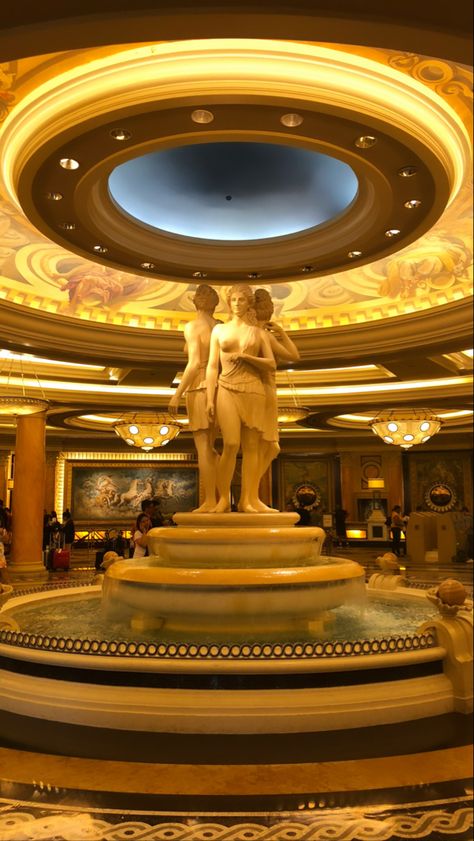 art, statue, vegas, water fountain Las Vegas, 007 Style, Caesars Palace Las Vegas, Caesars Palace, Vegas Trip, Paloma, Statue Of Liberty, Palace, Casino