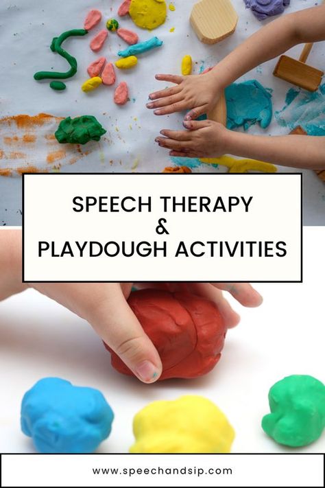 How do you incorporate speech therapy targets when playing with playdough? This post is for you if you’re looking for speech, language and communication arwas to focus on when engaging in playdough activities with your child. From stories to speech sounds and gestalt language to vocabulary and concepts, speech therapy activities like playdough can help with supporting your child’s development Speech Activities For Toddlers, Receptive Language Activities Preschool, Speech Delay Activities, Speech Therapy Toddler, Speech Therapy For Toddlers, Language Activities Preschool, Receptive Language Activities, Communication Ideas, Speech Therapy Ideas