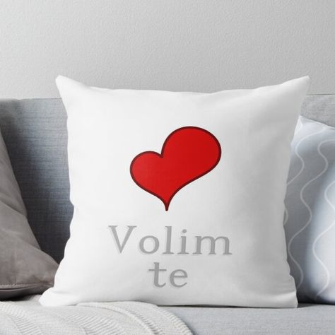 Volim Te, 3d Wallpaper For Mobile, Cartoon Pics, 3d Wallpaper, A Pillow, Bed Pillows, Double Sided, I Love You, Throw Pillow