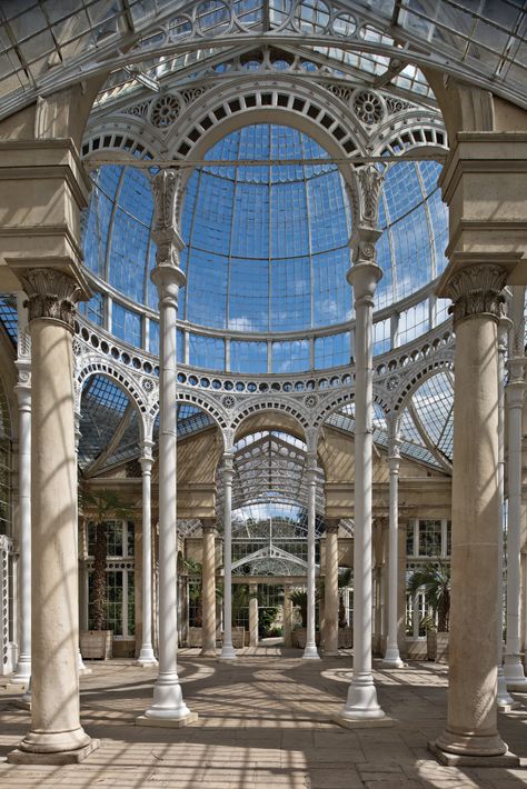 Lose Yourself Inside the World’s Most Beautiful Conservatories | Architectural Digest Historical Architecture Buildings, Glass Houses Architecture, Beautiful Architecture Building, Beautiful Architecture Aesthetic, Styles Of Architecture, Beautiful Conservatories, Beautiful Buildings Architecture, Building Structure Design, Romanticism Architecture