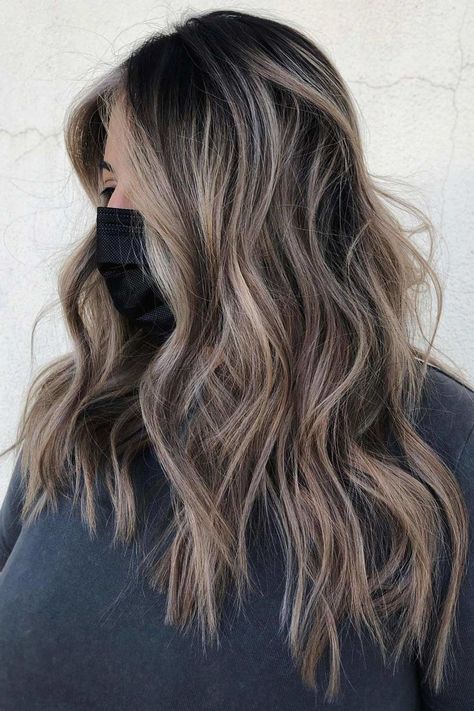 Highlights Hair Types And Trendiest Ideas | Lovehairstyles.com Balayage, Highlight Types, Brunette Hair Color With Highlights, Hair Highlight, Blonde Highlights On Dark Hair, Black Hair Balayage, Brown Hair Inspo, Full Highlights, Cute Hair Colors