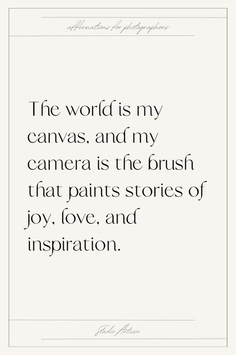 like and share if you want to see more inspirational quotes for photographers. I am happy to make more of daily affirmations for photographers. #photography #fashionphotography #photographybusiness Quotes Related To Photography, Photography Passion Quotes, Caption For Photographers, I Am A Photographer, Photographer Aesthetic Quotes, Insta Bio For Photographers, Photographer Quotes Inspirational, Camera Quotes Inspiration, Photographer Quotes Funny