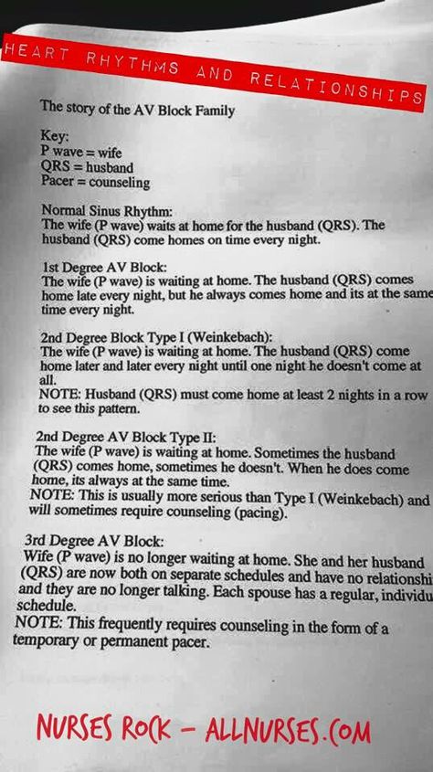 Heart block poem Nurse Skills, Nursing Instructor, Nurse Study, Nursing Cheat, Medical Life, Nursing Mnemonics, Cardiac Nursing, Nursing School Survival, Critical Care Nursing