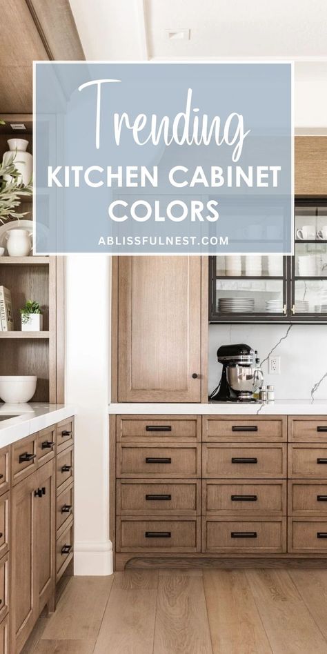 Kitchen Cabinets Same As Wall Color, Kitchen Remodel Cabinets Colors, Blue And Wood Kitchen Ideas, Driftwood Color Cabinets, Different Colored Kitchen Cabinets, Colada Cabinets Kitchen, Kitchen Cabinet Stain Colors 2024, Kitchen Paint Palette, Alpaca Kitchen Cabinets