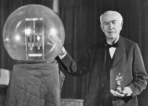 Thomas Edison's invention of the light bulb transformed American industry by allowing longer work hours in factories. Edison Inventions, Car Maserati, Edison Quotes, Thomas Alva Edison, Alva Edison, Thomas Edison, Image Skincare, Nikola Tesla, Morse Code