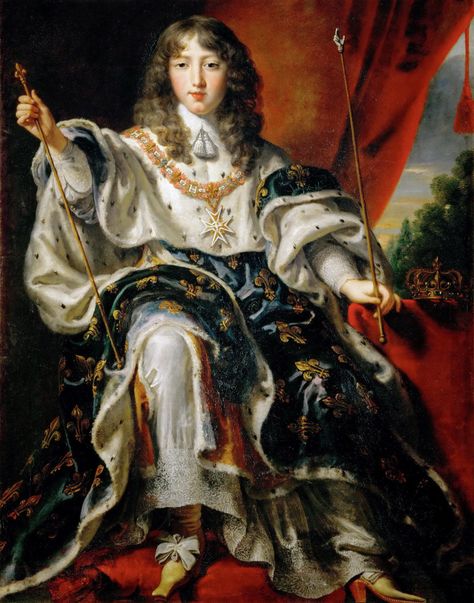 Tea at Trianon: Coronation of Louis XIV Louis Xiv Versailles, Coronation Robes, French Royalty, French History, Baroque Art, European Royalty, French Revolution, Poster Pictures, Louis Xiv