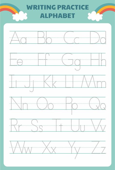 Abcd Alphabets Worksheet, Kindergarten Tracing Letters, Trace Alphabet Letters, How To Write Alphabet Letters, Tracing Alphabet Worksheets Preschool, Trace Letters Worksheet, Abcd Worksheet Tracing, Printable Letter Worksheets Preschool, Practice Writing Alphabets