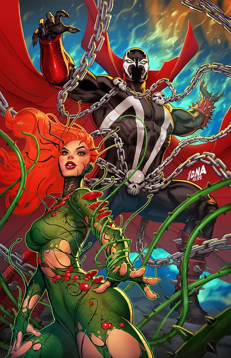 Poison Ivy (character), David Nakayama, Dc Poison Ivy, Poison Ivy Dc Comics, Spawn Comics, Univers Dc, Dc Comics Artwork, Superhero Wallpaper, Variant Covers