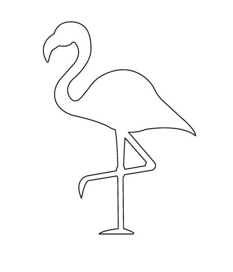 Flamingo coloring pages - 100 Printable coloring pages Tela, Flamingo Clipart Black And White, Flamingo Birthday Card Diy, Flamingo Colouring Pages, Flamingo Images Free Printable, Punch Needle Flamingo, Flamingo Pattern Printable, Flamingo Template Free Printable, Flamingo Coloring Page Free Printable