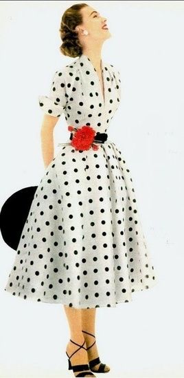 Love 1950's dress! #1950's #myshopstyle #vintagestyle Istoria Modei, Dresses 50s, Mode Retro, 1950's Fashion, 1950 Fashion, Vintage Fashion 1950s, Robes Vintage, Vintage Dresses 50s, Look Retro