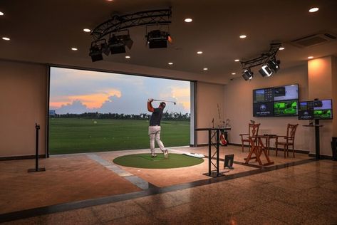 Digitalization & golf are not fundamentally mutually exclusive. See Vattanac Golf Resort's brand new golf academy! #vattanacgolfresort #cambodia #golfacademy #golfbusiness #golfindustry #trackman #trooninternational Golf Studio, Golf Business, Golf Simulator Room, Hotel Room Interior, Golf Academy, Public Golf Courses, Golf Simulators, Vip Room, Golf Practice