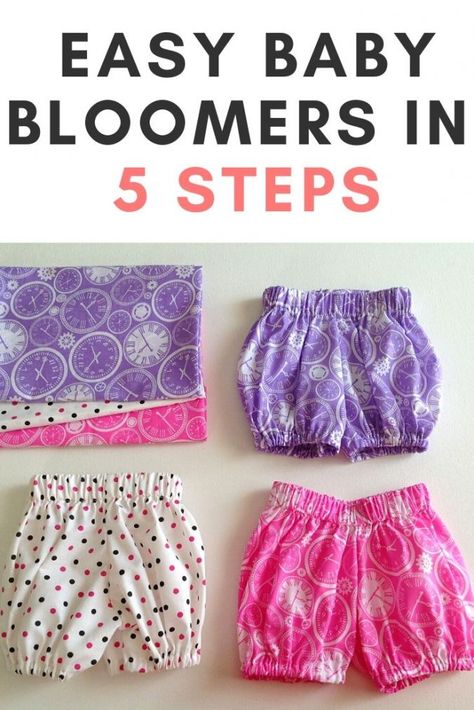Make one of these great bloomers using this free pattern. These baby bloomers can be made quickly when you download this free pattern and follow the easy tutorial. This sewing pattern is perfect for beginners. Make a bunch of these in neutral colors or match them to baby clothes you have already created. This project is great for a DIY baby shower gift. Have fun while creating stylish baby bloomers. #forbaby #sewingpatterns #sewyourown #diysewingprojects #sewbabyprojects Free Baby Shorts Pattern, Baby Dress Patterns Free Printable, Baby Shorts Pattern Free, Baby Shorts Pattern, Diy Baby Shower Gift, Baby Bloomers Pattern, Baby Born Kleidung, Free Baby Patterns, Sew Baby