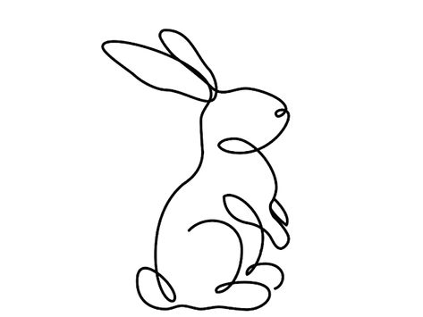Highlights_32 – Google Drive Rabbits, Easter Crafts, Tela, Kawaii, Bunny Tattoos, Spring Easter Crafts, Line Tattoos, Sticker Art, Easter Spring