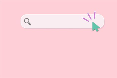 Minimal search bar in white on pink background. web search concept. Pink Google Search Bar, Search Bar Aesthetic, Google Search Bar, Posting Ideas, Aesthetic Template, Search Icon, Search Bar, Power Point, Cute Wallpaper Backgrounds