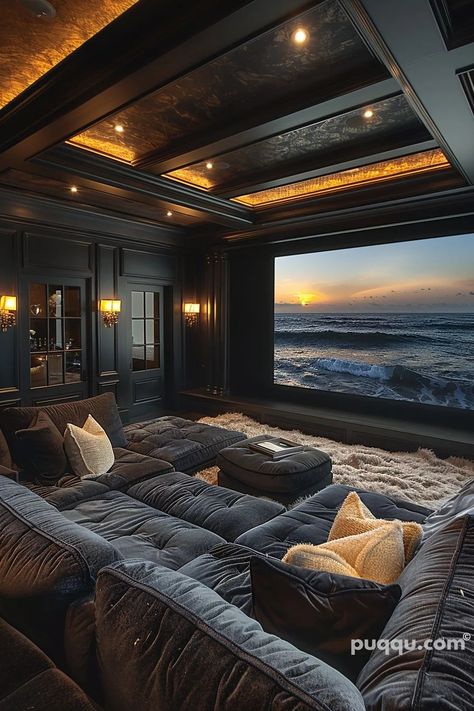 Small Theater Room: Creating Big Experiences in Compact Spaces - Puqqu Small Cinema Room, Home Cinema Room Ideas, Small Theater Room, Small Movie Room, Cinema Room Design, Basement Theater, Theatre Room Ideas, Home Theater Room Design, Theater Room Design