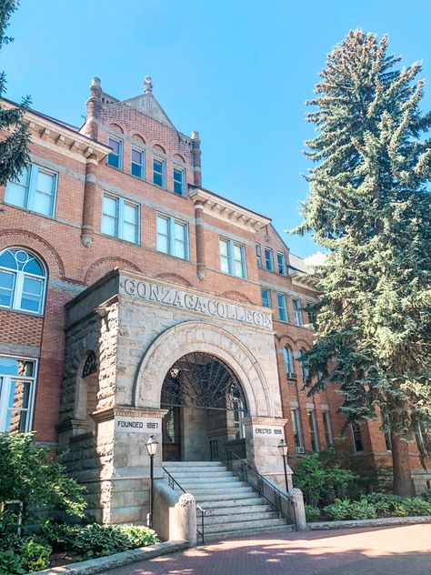 Gonzaga University Aesthetic, Spokane Washington Aesthetic, Universities Aesthetic, Gonzaga University, Room Vibes, Dream College, Uni Life, Spokane Washington, 2023 Vision