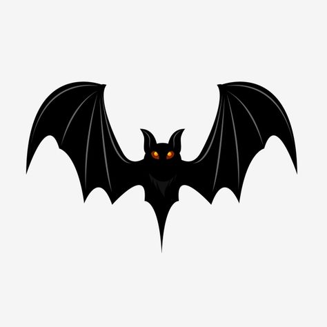 Bat Pictures Drawing, Bat Vector Illustration, Flying Bat Drawing, Halloween Bat Tattoo, Cartoon Bat Drawing, Cute Bat Art, Bats Drawing, Gambar Halloween, Bats Illustration