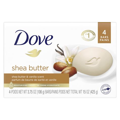 Dove Shea Butter, Dove Bar Soap, Vanilla Bars, Dove Bar, Dove Beauty Bar, Vanilla Body Wash, Dove Soap, Foaming Body Wash, Dove Beauty