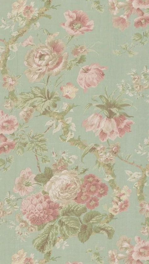 Cottagecore Wallpaper, Vintage Wallpaper Patterns, Victorian Fabric, Wallpapers Cute, Shabby Chic Wallpaper, Floral Wallpapers, Vintage Floral Wallpapers, Dorm Art, Cute Patterns