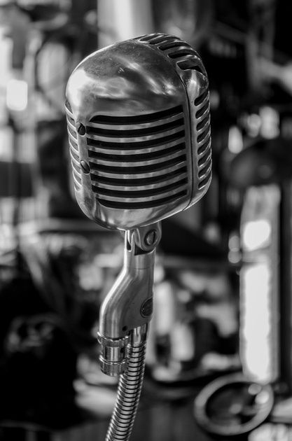 Antique microphone black and white will make a perfect print gift for a music lover, performer, singer or news reporter.   #music #microphone #antique #announcement #equipment #artistic #blackandwhite Black And White Singing Aesthetic, Black And White Aesthetic Vintage Music, Black And White Music Photography, Singer Aesthetic Black And White, Music Black And White Aesthetic, Black And White Aesthetic Music, Black And White Music Aesthetic, Music Aesthetic Black And White, Black Music Aesthetic