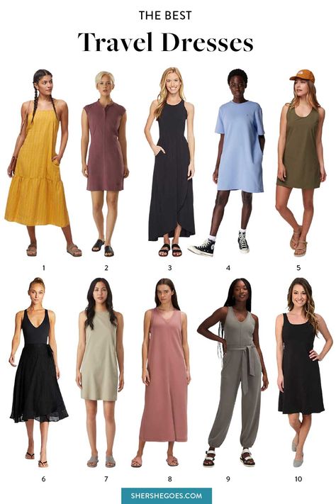 Travel Maxi Dress, Wrinkle Free Dresses, Travel Skirts Summer, Dresses For Travelling For Women, Wrinkle Free Dresses For Travel, Summer Travel Dresses, Travel Dresses For Women Europe, Dresses For Europe, Travel Dresses For Women