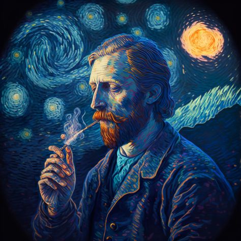 Beautiful portrait of Vincent Van Gogh in his own art style.If you are into painters and post impressionism this painting is best for you.It can also be given as a Valentine's Day or birthday gift to your best friend,relative,girlfriend or boyfriend. -- Choose from our vast selection of Crewneck and V-Neck T-Shirts to match with your favorite design to make the perfect custom graphic T-Shirt. Pick your favorite: Classic, Relaxed Fit, V-Neck, Tri-Blend, Dolman Extra Soft Tri-Blend, Slouchy V-Neck Appropriation Art, Own Art Style, Van Gogh Wallpaper, Van Gogh Portraits, Van Gogh Arte, Surealism Art, Starry Night Painting, Vincent Van Gogh Art, Vincent Van Gogh Paintings