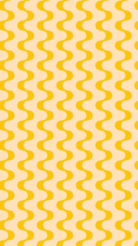 Yellow pattern of wavy lines Vibrant Patterns Design, Bright Retro Wallpaper, Retro Beach Design, Fun Prints And Patterns, Bright Color Branding, Vintage Patterns Design, Bright Bold Branding, Branding Pattern Design, Maximalist Branding