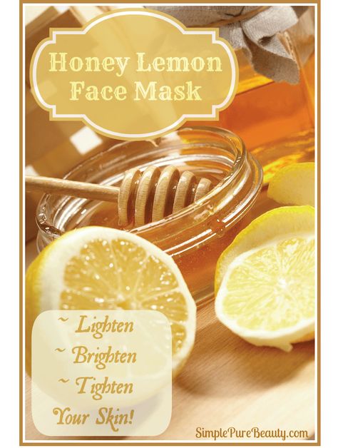 A fantastic face mask recipe that only requires a lemon and honey. Could it really be this simple? Who knew that these 2 simple ingredients that you probably have lying around your house could be so beneficial for your skin? Honey Lemon Face Mask, Lemon Face, Lemon Face Mask, Honey Face Mask, Lemon Honey, Honey Face, Honey Lemon, Skin Tone, Grapefruit