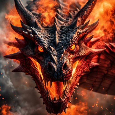 Dragon ready for his close up - created with ClipDrop.co Dragon Looking At You, Orange Dragon Art, Dragon Facing Forward, Dragon Breathing Fire Drawing, Dragon Pictures Drawings, Dragons Realistic, Dragon Fantasy Realistic, Front Facing Dragon, Fire Breathing Dragon Tattoo