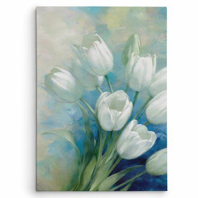 Tulip Painting, Simple Acrylic Paintings, Lukisan Cat Air, Modern Art Paintings, Oil Painting Flowers, Beginner Painting, Flower Art Painting, Paintings Art Prints, Botanical Wall Art