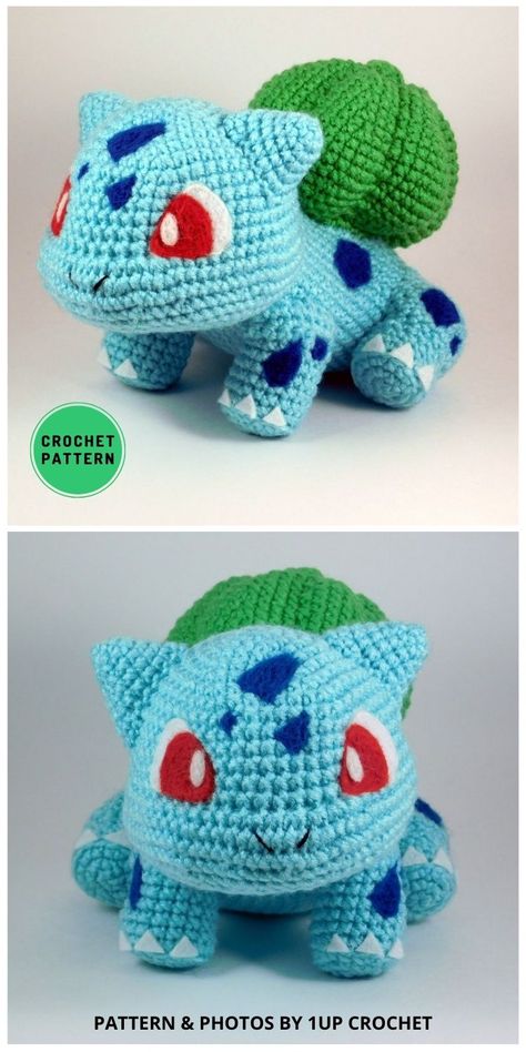 1up Crochet Pokemon, Bulbasaur Free Crochet Pattern, Crochet Bulbasaur Pattern, Blastoise Crochet Pattern Free, Free Bulbasaur Crochet Pattern, Pokemon Arigumi, Crocheted Pokemon Characters, Crochet Pokemon Pattern Free Amigurumi, Crochet Togepi Pattern Free