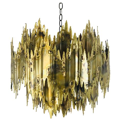 Brutalist Chandelier, Plasma Torch, Everything But The House, Foyer Flooring, Antique Light Fixtures, Lotus Pendant, Copper Chandelier, Mid Century Lighting, Metal Chandelier