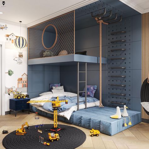 Idea Bedroom, Kids Bedroom Boys, Luxury Kids Bedroom, Boys Room Design, Cool Kids Bedrooms, Children Room Boy, Kids Interior Room, Boy Bedroom Design