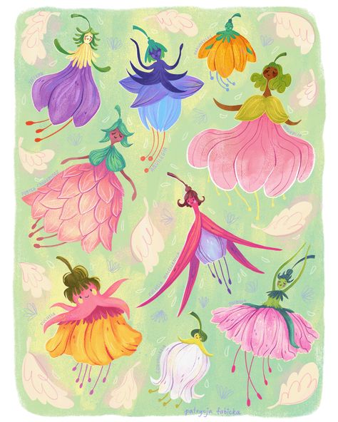 Flower fairies on Behance Fairy Art, Books Illustration, Digital Art Drawing, Fairy Illustration, Illustration Portfolio, Flower Fairies, Illustration Digital, Flower Fairy, Health Quotes