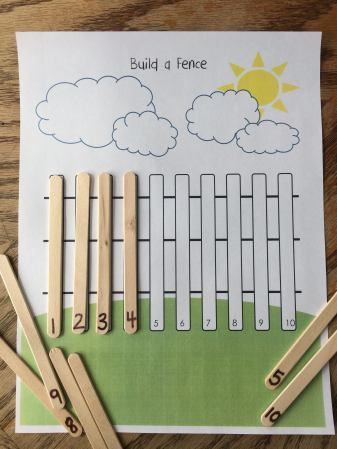 Build A Fence, Farm Theme Preschool, Maluchy Montessori, Aktiviti Kanak-kanak, Farm Preschool, Preschool Units, Farm Activities, Aktivitas Montessori, Numbers Preschool