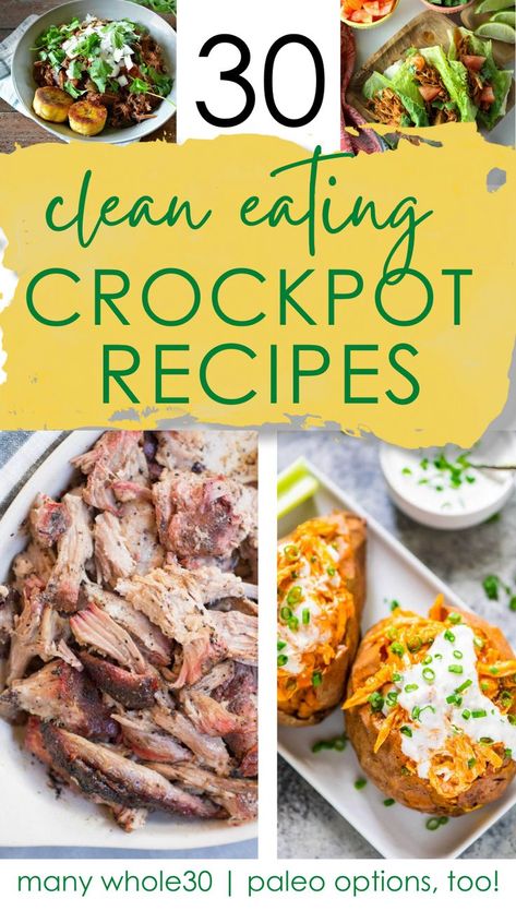 Essen, Clean Eating Crockpot, Crockpot Healthy, Fall Dinner, Think Food, Recipes Crockpot, Healthy Clean Eating, Crockpot Recipes Slow Cooker, Healthy Crockpot