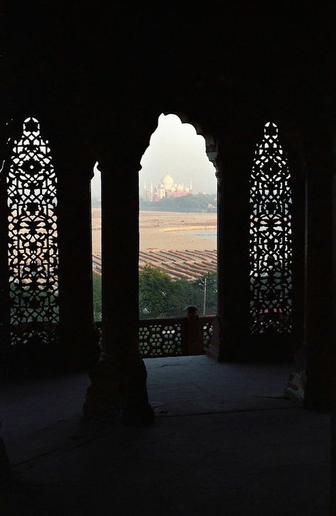 The Taj Mahal from the Red Fort, Agra, India | View of the T… | Flickr Nature, Indian Architecture, Red Fort Agra, Indian Fort, Agra Fort, Red Fort, Aesthetic Pic, Agra India, The Taj Mahal