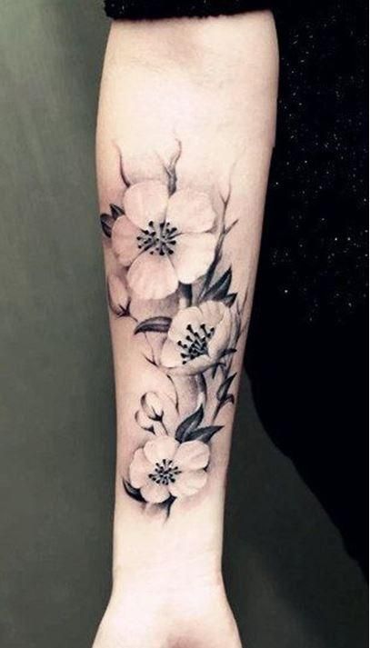 Henne Tattoo, Tato Lengan, Temp Tattoo, Blossom Tattoo, Cherry Blossom Tattoo, Tattoo Arm, Tattoo Girl, Fake Tattoo, Tattoo Feminina