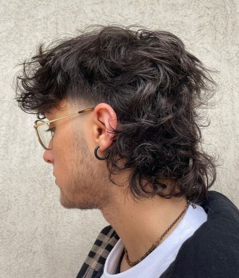 27 Wolf Cut Hairstyles for Men that Look Cool in 2023 Wolf Cut Men, Wolf Cut Hairstyles, Lemon Hair, Long Mullet, Men Haircut Curly Hair, Textured Curly Hair, Taper Fade Haircut, Mullet Haircut, Mens Hairstyles Thick Hair